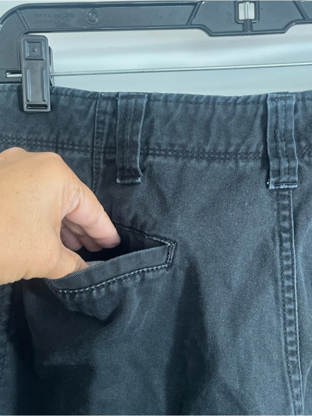 Wrangler Relaxed Fit Cargo Pants Black Utility Trousers 38/30 5 Pockets Work